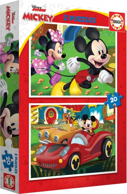 Puzzle EDUCA Topolino Parco Divertimenti 2x20 pezzi