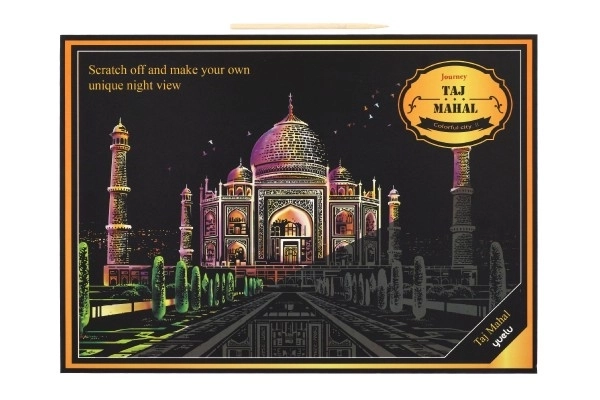 Immagine da grattare colorata Taj Mahal