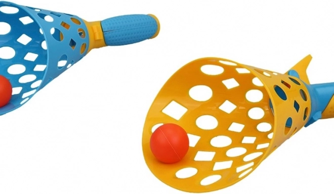 Cestino con pallina a scatto per bambini