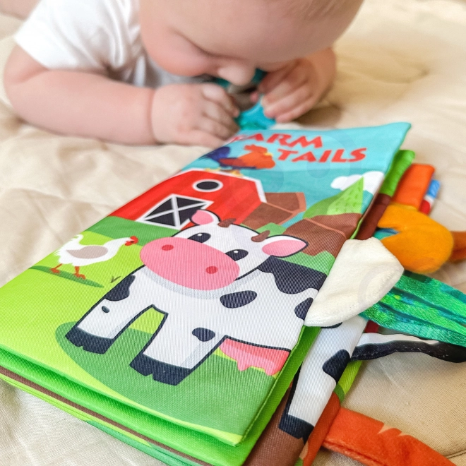 Libro Sensoriale Animali con Code per Neonati Woopie