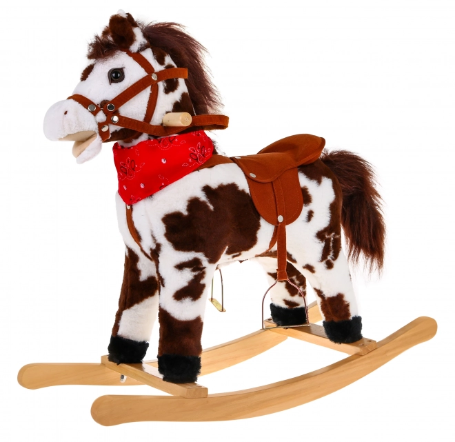 Cavallo a dondolo interattivo in peluche per bambini