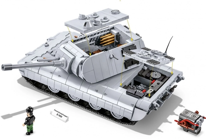 Set da costruzione carro armato Panzerkampfwagen E-100