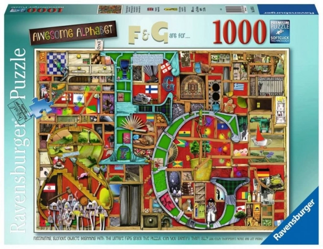 Puzzle 1000 Pezzi Alfabeto Straordinario F & G