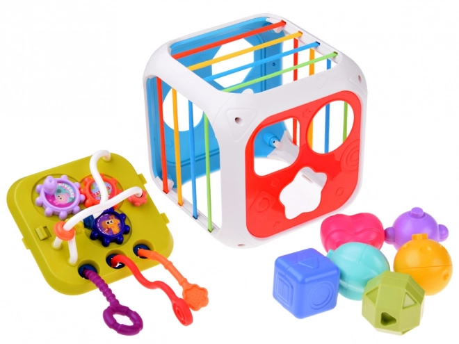 Cubo musicale interattivo con forme per bambini