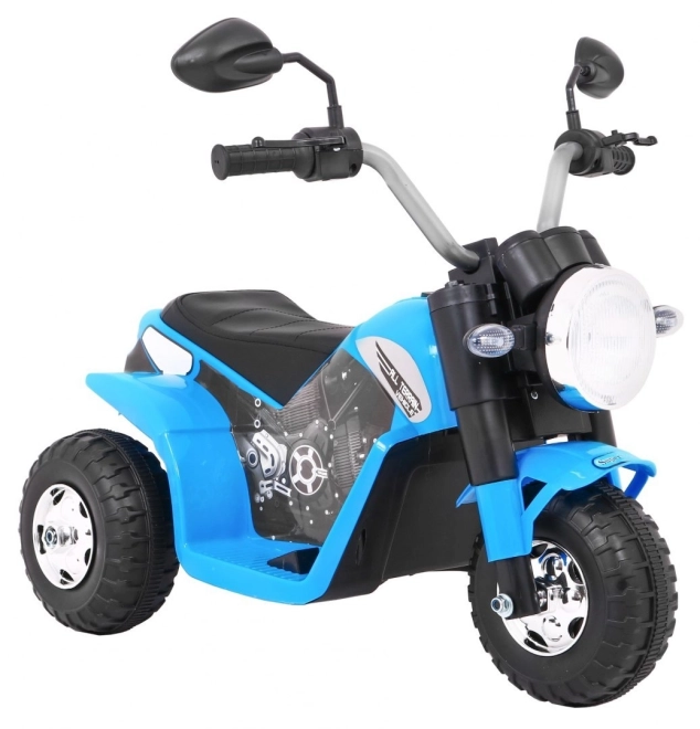 Motocicletta Mini per bambini con batteria e LED – blu