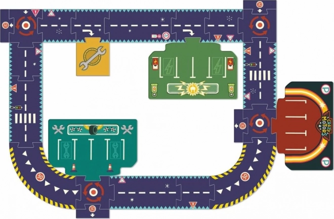 Puzzle pavimentale con contorno Strade