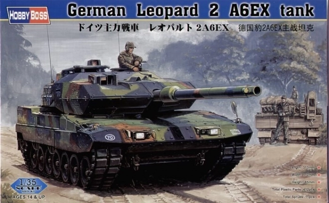 Carro armato Leopard 2 A6EX in plastica