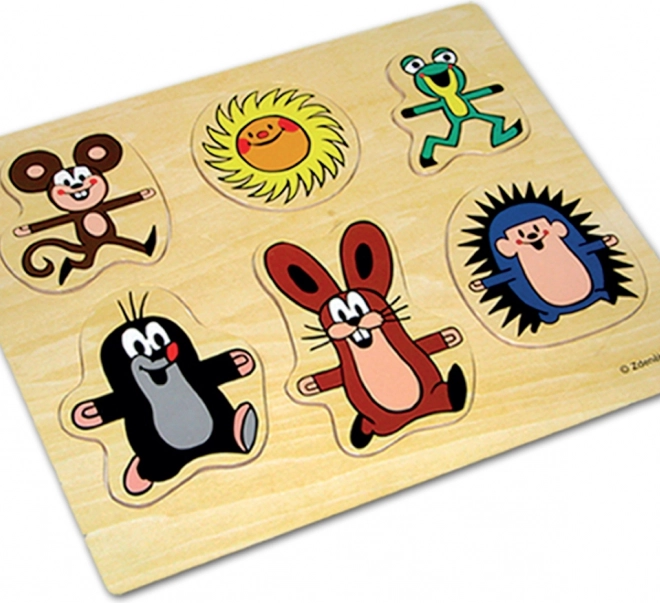 Inserto in legno Talpa e amici 31,5 × 26 cm