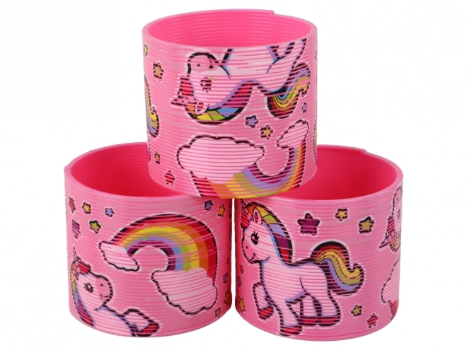 Iconica Molla Unicorno Rosa Chiaro per Rilassarsi 6CM