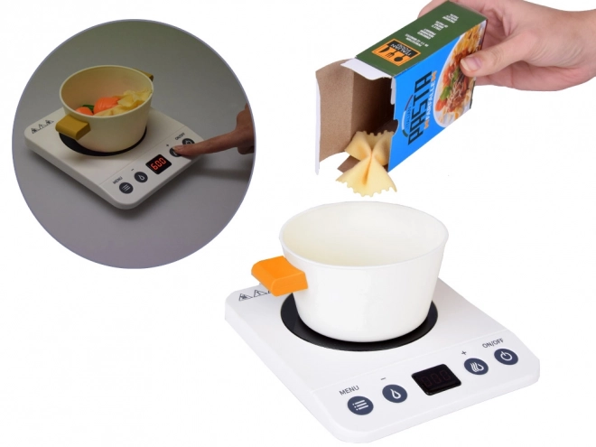 Cucina Induzione con Set Accessori da Cucina per Bambini