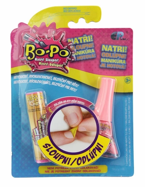 Set di smalto e balsamo per labbra Bo-Po