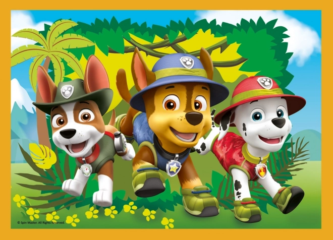 Vacanze Paw Patrol puzzle 4 in 1