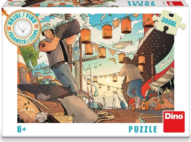 Puzzle DINO Trova 10 Oggetti: Porto XL 300 Pezzi