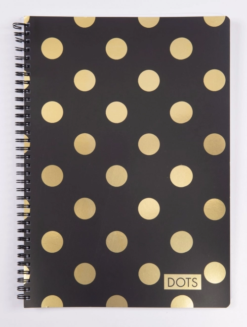 Blocco A4 Twin Wire Soft Dots Oro