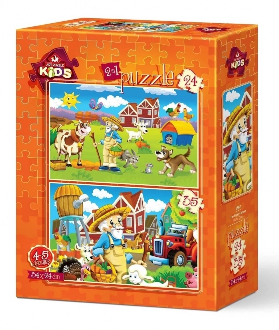 Puzzle Felice Agricoltore ART PUZZLE