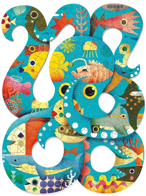 Puzzle sagomato polpo 350 pezzi DJECO