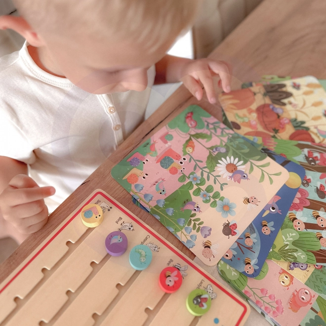 Tooky Toy gioco in legno Imparare a contare gli animali