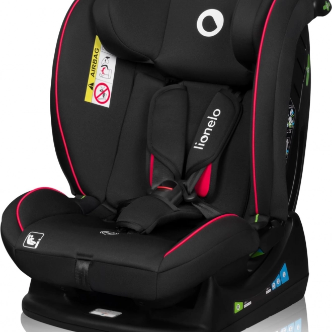 Seggiolino Auto per Bambini Lionelo Aart i-Size Nero Rosso 40-150 cm