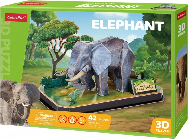 Puzzle 3D Elefante CubicFun