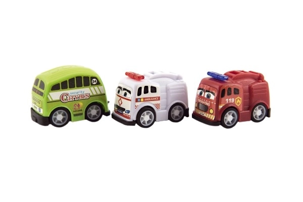 Set di mini auto 5 cm in plastica