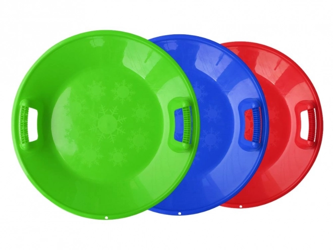 Grande slitta rotonda in plastica 62cm