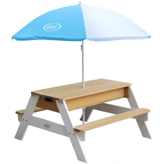 Tavolo da picnic per bambini con ombrellone AXI