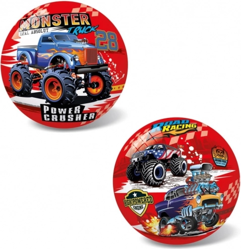 Palla con motivo MONSTER TRUCK 14 cm