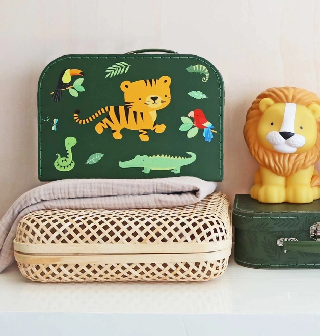A Little Lovely Company Set di due astucci di cartone – Tigre della giungla
