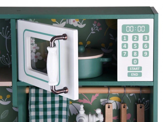 Grande frigorifero vintage da cucina in legno accessori per lavatrice ZA4833