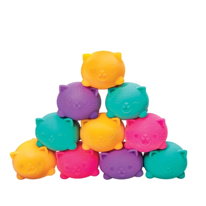 Set di 3 gattini in colori vivaci