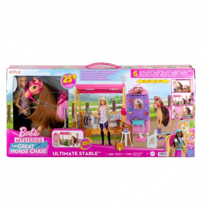 Set Stalla e Cavallo Barbie con Accessori