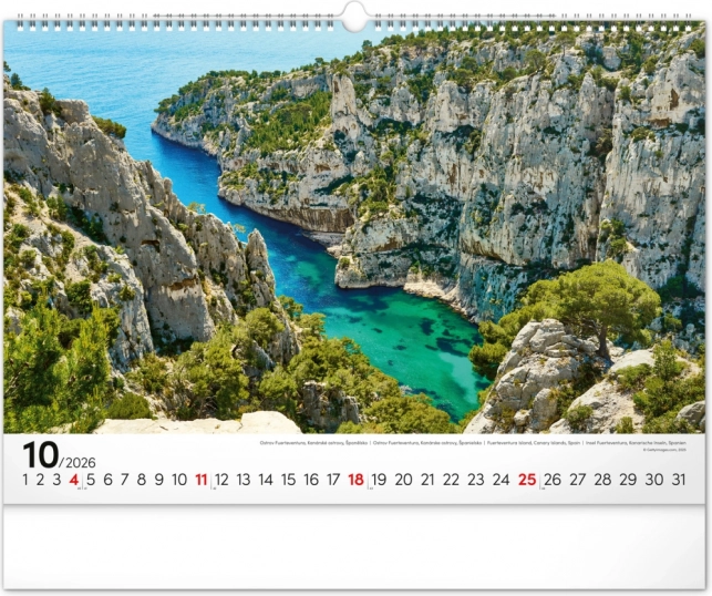 Calendario da parete Mare 2026