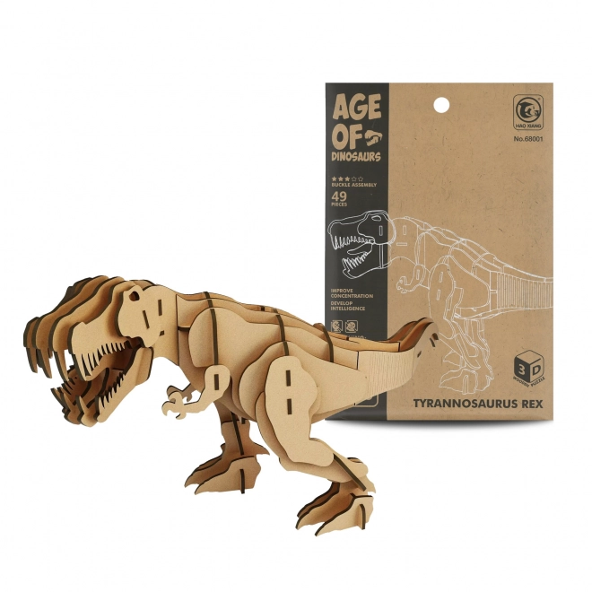Puzzle 3D in legno Tirannosauro Rex