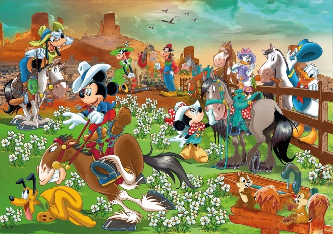 Puzzle Maxi 104 Pezzi Mickey e Amici