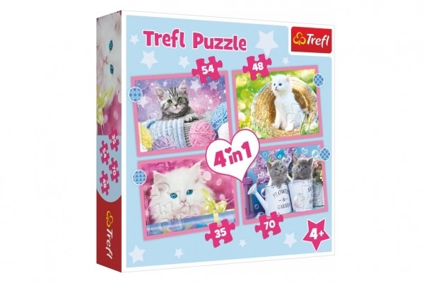 Puzzle 4 in 1 Gattini Divertenti