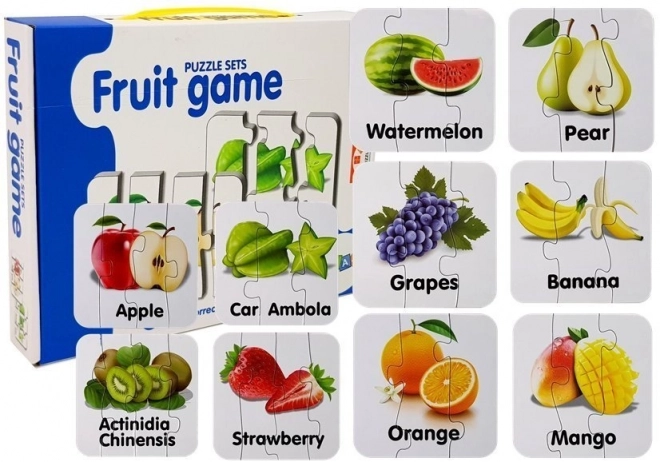 Puzzle educativi frutta con 10 connessioni