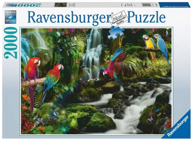 Puzzle 2000 pezzi Ravensburger Papagalli nella Giungla