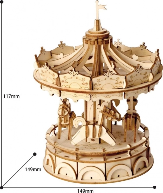 Puzzle 3D in legno Giostra Allegra