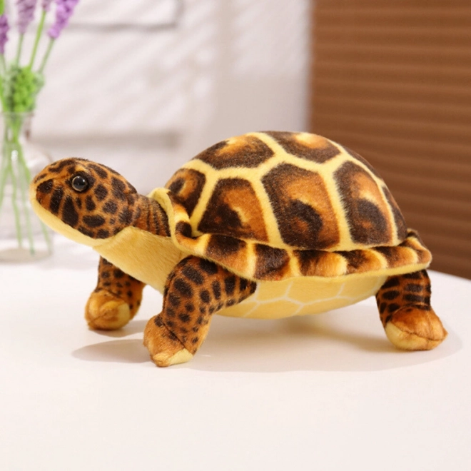 Tartaruga marrone in peluche 25 cm