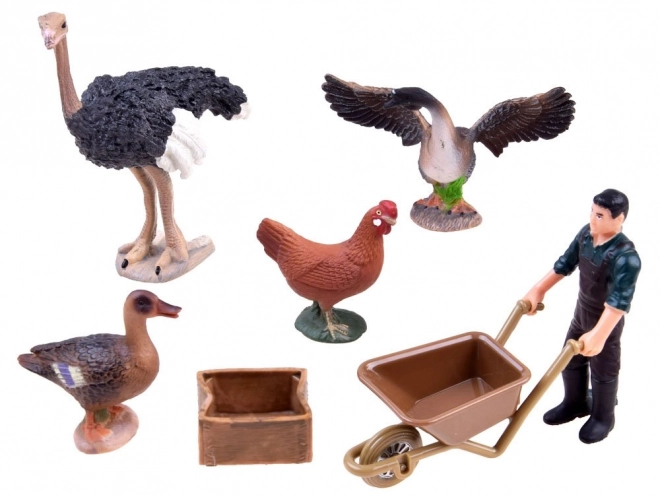 Set da Fattoria con Figurine di Animali