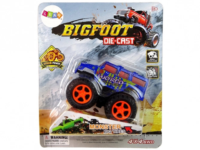 Macchina giocattolo Monster Truck con gomme in gomma e rampa