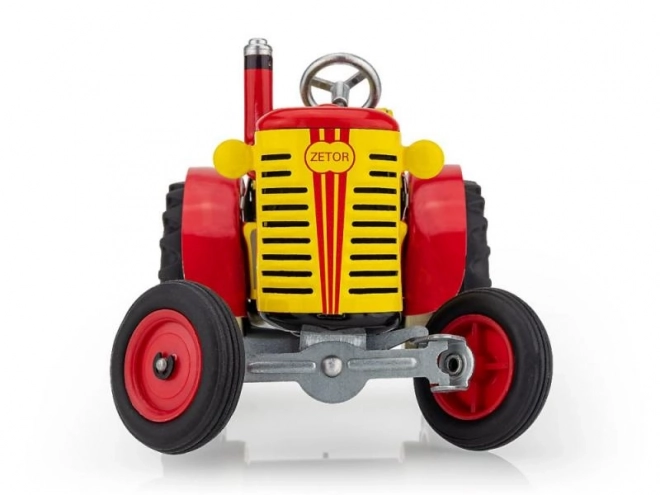 Trattore Zetor rosso a carica manuale 14cm in metallo