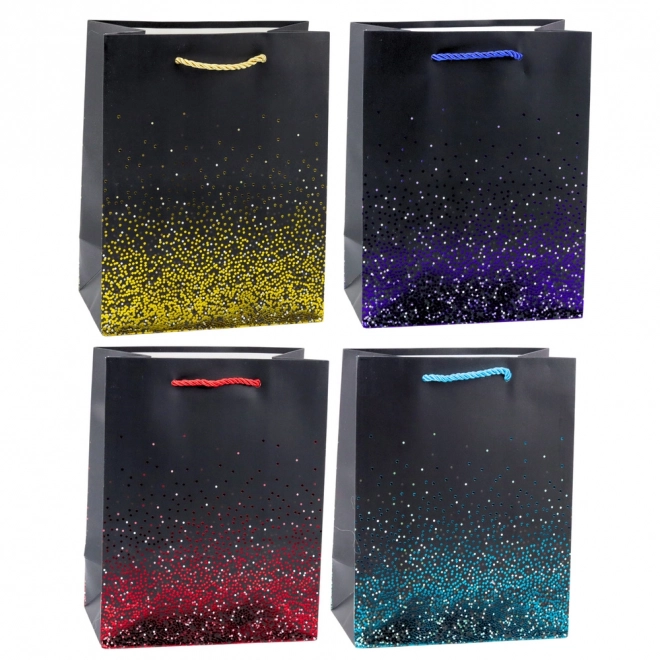 Borsa regalo con gradiente scintillante