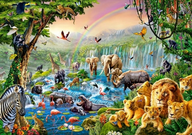 Puzzle Fiume Nella Giungla 500 Pezzi