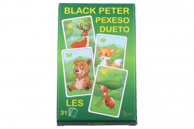 Gioco di carte Animali del bosco