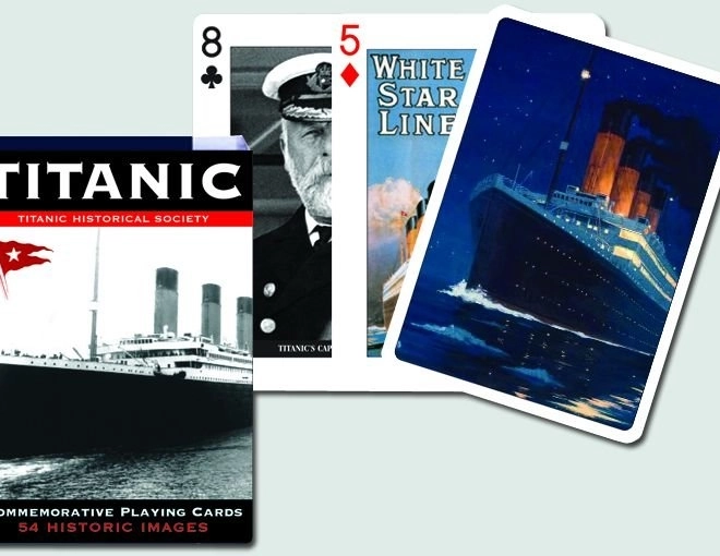 Carte da gioco con tema del Titanic