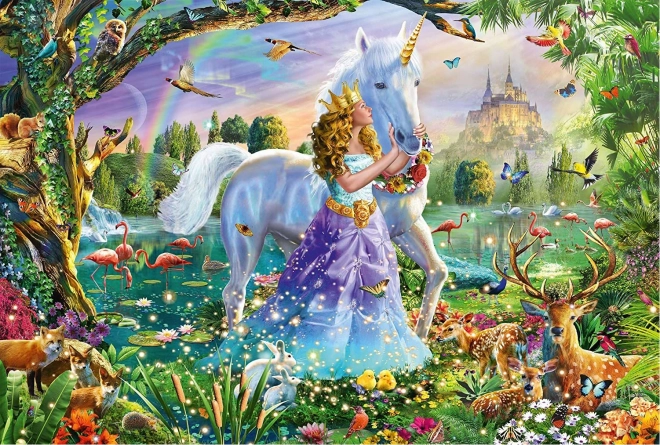 Puzzle Principessa con Unicorno 150 Pezzi