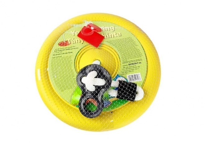 Altalena da giardino per bambini con disco rotondo 423 giallo