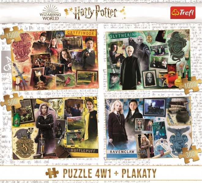 Puzzle TREFL Harry Potter 4 in 1