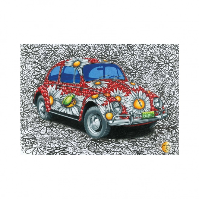 Puzzle Volkswagen Beetle Dipinto 500 Pezzi